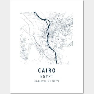 cairo simple map Posters and Art